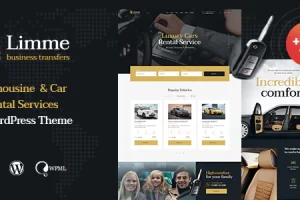 Limme v1.2.3 – 豪华轿车接送和汽车经销商 WordPress 主题 + RTL