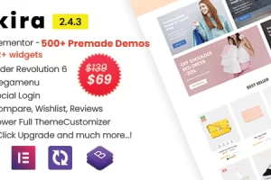 Akira Elementor v2.4.3 – 多用途 Prestashop 1.7 Prestashop 8 主题