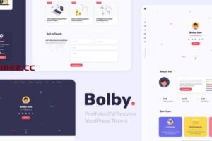 Bolby v1.0.6 – Portfolio/CV/Resume WordPress 主题