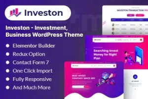 Investon v1.0.1 – 投资、商业、金融、咨询机构WordPress主题