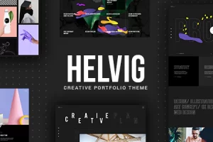Helvig v1.0 – 创意作品集主题