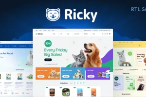 Ricky v1.0.3 – Pet Shop & Care WooCoomerce 主题