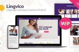 Lingvico v1.0.8 – 语言中心和培训课程 WordPress 主题