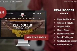 Real Soccer v2.47-运动俱乐部响应式WP主题
