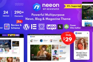 Neeon v2.8 – WordPress 新闻杂志主题