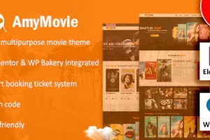 AmyMovie v4.2.0 – 电影和电影 WordPress 主题