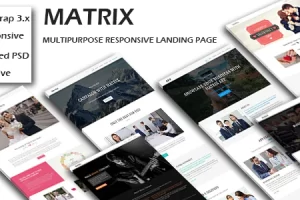 MATRIX-多用途响应HTML登录页