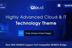 Qloud v3.0.1 – 云计算、应用程序和服务器 WordPress 主题