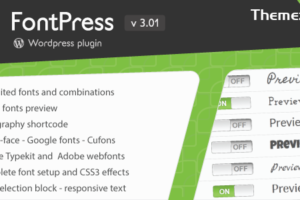 FontPress v3.3.7 – WordPress 字体管理器