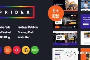 Pridor v1.0.9 – LGBT 和同性恋权利节 WordPress 主题 + 栏