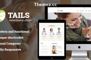 Tails v1.4.6 – 兽医诊所、宠物护理和动物 WordPress 主题 + 商店