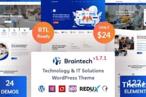 Braintech v2.4.9 – 技术与 IT 解决方案 WordPress 主题