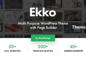Ekko v3.9 – 带页面生成器的多用途 WordPress 主题