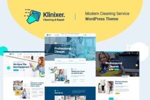 Klinixer v1.0.7 – 清洁服务 WordPress 主题 + RTL