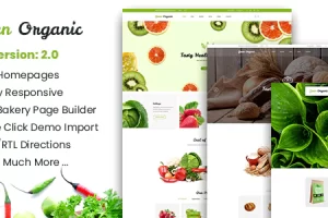 Green Organic v2.29-有机商店和烘焙主题