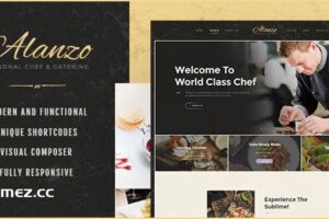 Alanzo v1.0.10 – 私人厨师和餐饮 WordPress 主题