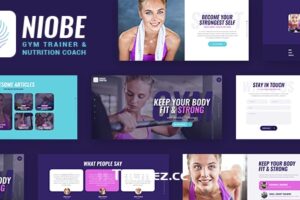 Niobe v1.1.10 – 健身教练和营养教练主题