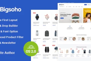 Bigsoho v1.3 – 多用途分段 Shopify 2.0 响应式主题