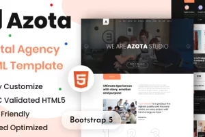 Azota – 数字代理 HTML 模板