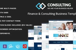 Consulting – 财务 HTML 模板