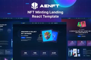Aenft – NFT铸造或收藏的React模板