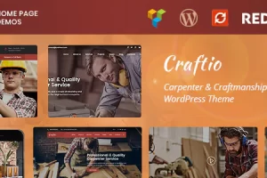 Craftio v2.3 – Carpenter WordPress主题