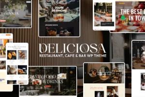 Deliciosa v1.0 – 餐厅，咖啡馆和酒吧的WordPress主题