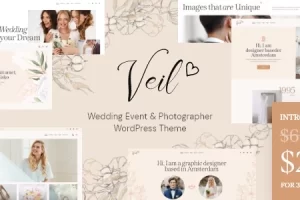 Veil v1.0.0 – 婚礼活动和摄影师WordPress主题
