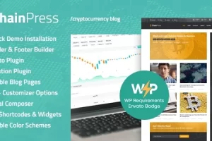 ChainPress v1.0.9 – 金融WordPress商业博客主题