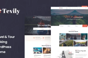 Tevily v1.1.7 – 旅游和旅行预订的WordPress主题