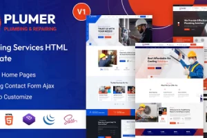 Plumer – 水暖和维修服务 HTML 模板