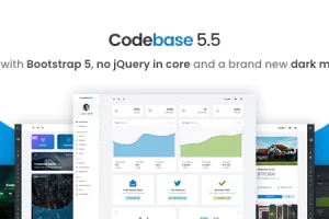 Codebase v5.5 – Bootstrap 5 管理后台模板和 Laravel 10 入门套件