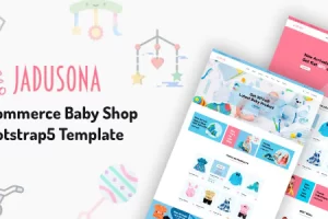 Jadusona v2.0.1 – 电子商务婴儿用品店Bootstrap4模板
