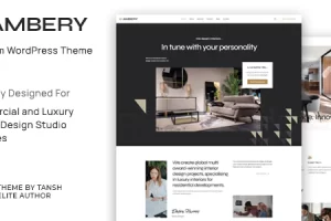 Ambery v1.1.3 – 室内设计 WordPress 主题