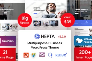 Hepta v3.2.0 – 多功能商业WordPress主题