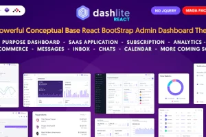 DashLite v1.6.1 – React管理仪表板模板