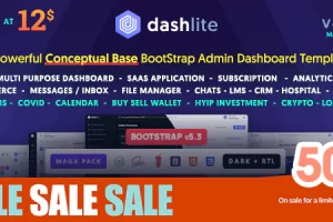 DashLite v3.2.0 – Bootstrap响应式管理面板模板