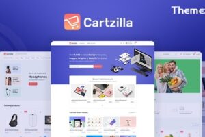 Cartzilla v1.0.27 是一个数字市场和杂货店 WordPress 主题。