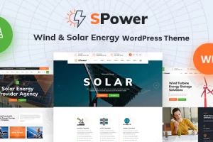 SPower v1.0 – 风能和太阳能WordPress主题