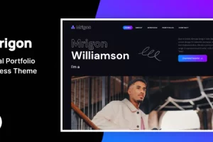 Mrigon v1.0 – 个人作品集WordPress主题