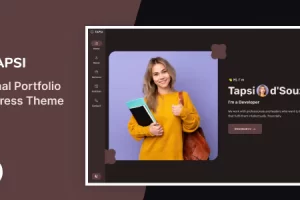 Tapsi v1.0 – 个人作品集 WordPress 主题