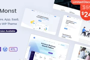 Monst v1.2 – Saas创业公司WordPress主题