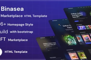 Binasea – NFT市场HTML模板