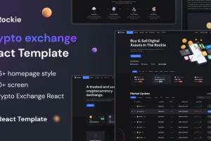 Rockie – 加密货币交易所 React 模板