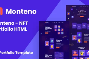 Monteno – NFT投资组合HTML模板