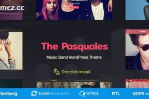The Pasquales v1.1.0 – 音乐乐队、DJ和艺术家的WordPress主题