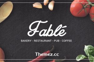Fable v1.3.7 — 餐厅烘培店咖啡馆酒吧WordPress主题