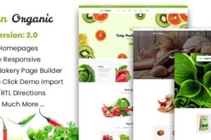 Green Organic v2.30 – 有机商店和面包店主题