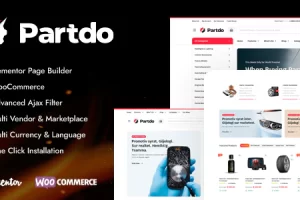 Partdo v1.0.9 – 汽车零部件和工具商店 WooCommerce 主题