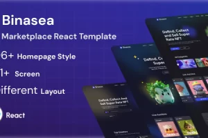 Binasea – NFT Marketplace React 模板